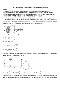 2026届河南省周口市西华县高三下学期一模考试物理试题含解析