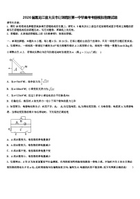 2026届黑龙江省大庆市让胡路区第一中学高考考前模拟物理试题含解析