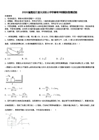2026届黑龙江省大庆铁人中学高考冲刺模拟物理试题含解析