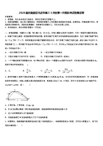 2026届河南省驻马店市高三3月份第一次模拟考试物理试卷含解析