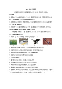 2025-2026学年山东省德州市优高联考高一上学期期中考试物理试卷（学生版）