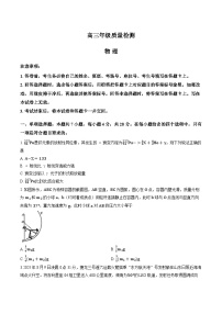 河南省青桐鸣2025-2026学年上学期高三1月物理联考试卷及答案