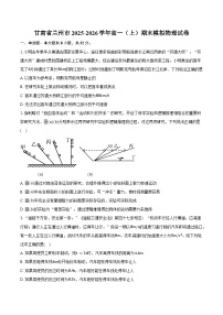 甘肃省兰州市2025-2026学年高一（上）期末模拟物理试卷