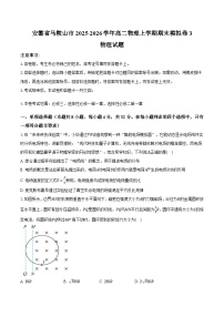 安徽省马鞍山市2025-2026学年高二物理上学期期末模拟卷3  物理试题