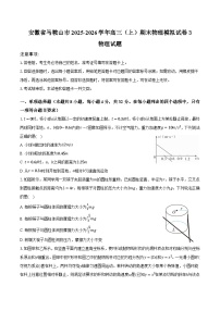 安徽省马鞍山市2025-2026学年高三（上）期末物理模拟试卷3
