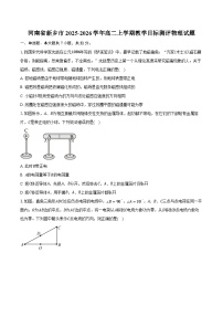 河南省新乡市2025-2026学年高二上学期教学目标测评物理试题