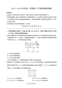 NT名校联合体2025-2026学年高三上学期1月月考物理试卷
