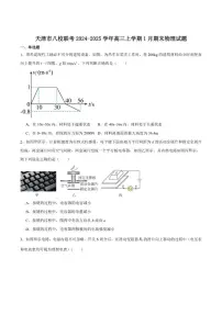 2025届天津市八校联考高三上学期1月期末考试物理试卷（有解析）