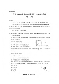 贵州毕节市2026届高三年级高考第一次适应性考试物理试题
