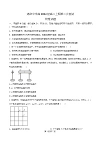 四川省绵阳中学2025-2026学年高二上学期第二次测试物理试卷（Word版附解析）