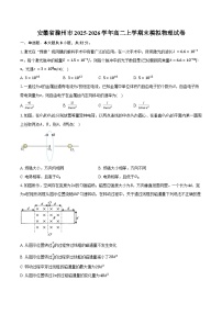 安徽省滁州市2025-2026学年高二上学期末模拟物理试卷（含答案）