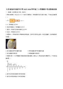 江苏省扬州市新华中学2025-2026学年高二上学期期中考试物理试卷（含答案）