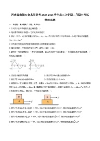 河南省南阳市金太阳联考2025-2026学年高三上学期1月期末物理试卷（含解析）