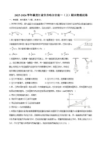 2025-2026学年黑龙江省齐齐哈尔市高一（上）期末物理试卷（含答案）