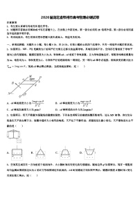 2026届湖北省鄂州市高考物理必刷试卷含解析