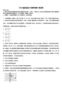 2026届湖北省八市高考物理一模试卷含解析