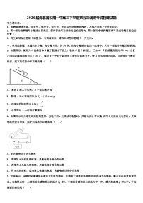 2026届湖北省汉阳一中高三下学期第五次调研考试物理试题含解析