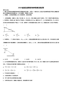 2026届湖北省襄阳市高考物理五模试卷含解析