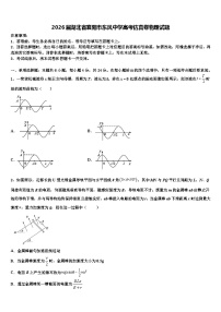 2026届湖北省襄阳市东风中学高考仿真卷物理试题含解析