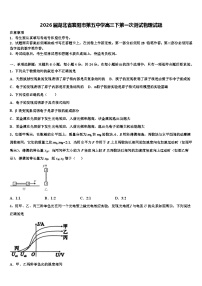 2026届湖北省襄阳市第五中学高三下第一次测试物理试题含解析