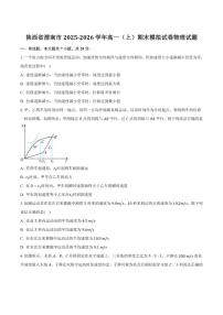 2025-2026学年陕西省渭南市高一上学期期末模拟物理试卷（含解析）