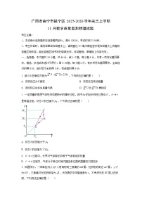 2025-2026学年广西省南宁市邕宁区高三上学期11月教学质量监测 物理试卷（学生版）
