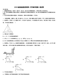 2026届湖南省临澧县第一中学高考物理一模试卷含解析