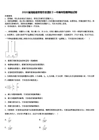 2026届湖南省邵阳市双清区十一中高考物理押题试卷含解析