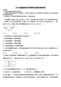 2026届湖南省祁东育县高考仿真模拟物理试卷含解析
