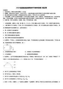 2026届湖南省益阳箴言中学高考物理三模试卷含解析