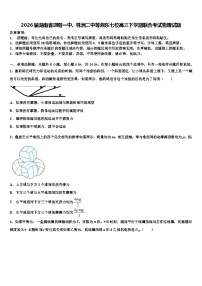 2026届湖南省浏阳一中、株洲二中等湘东七校高三下学期联合考试物理试题含解析