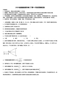 2026届湖南衡阳市高三下第一次测试物理试题含解析