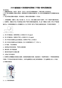 2026届湖南省A佳经典联考试卷高三下学期一模考试物理试题含解析