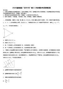 2026届湖南省“五市十校”高三3月份模拟考试物理试题含解析