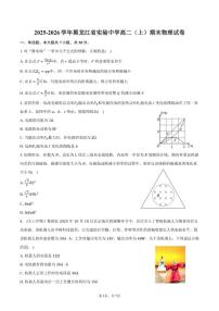 2025-2026学年黑龙江省实验中学高二（上）期末物理试卷（含答案）