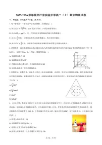 2025-2026学年黑龙江省实验中学高二（上）期末物理试卷（含答案）
