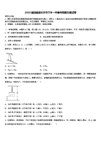 2026届湖南省长沙市宁乡一中高考物理五模试卷含解析