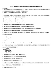 2026届湖南省长沙市一中开福中学高考冲刺物理模拟试题含解析