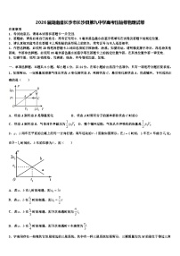 2026届湖南省长沙市长沙县第九中学高考压轴卷物理试卷含解析