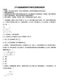 2026届湖南益阳箴言中学高考仿真模拟物理试卷含解析