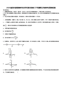 2026届吉林省普通高中友好学校联合体高三下学期第五次调研考试物理试题含解析