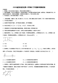 2026届吉林省吉化第一中学高三下学期联考物理试题含解析