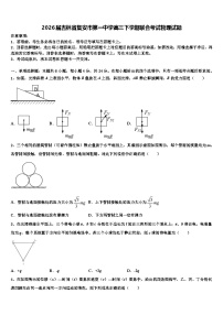 2026届吉林省集安市第一中学高三下学期联合考试物理试题含解析