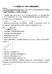 2026届湖南长沙市一中高三冲刺模拟物理试卷含解析