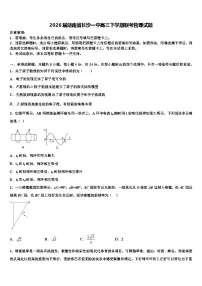 2026届湖南省长沙一中高三下学期联考物理试题含解析