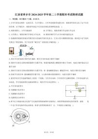 江西省萍乡市2024-2025学年高二上学期期末考试物理试卷（含答案）