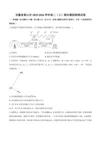 安徽省黄山市2025-2026学年高二（上）期末模拟物理试卷（含解析）