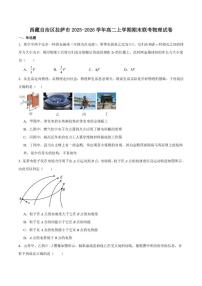 西藏自治区拉萨市2025-2026学年高二上学期期末联考物理试卷（含解析）