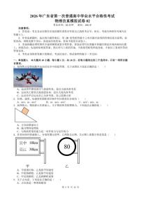 广东省2026年普通高中学业水平合格性考试仿真模拟卷（二）物理试题（含答案）
