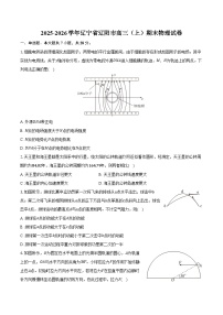 2025-2026学年辽宁省辽阳市高三（上）期末物理试卷（含解析）